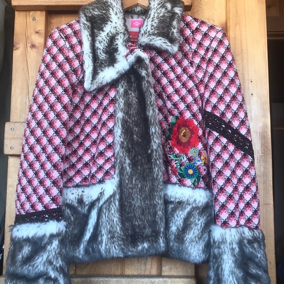 Oilily Jackets & Blazers - Oilily faux fur trim jacket💕